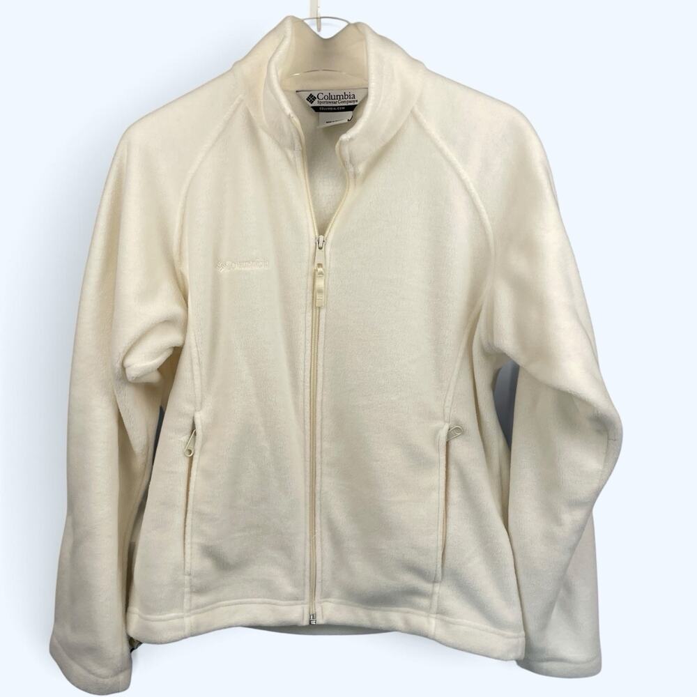 Columbia Benton Springs Full-Zip Fleece Jacket Women's Beige Cream Medium